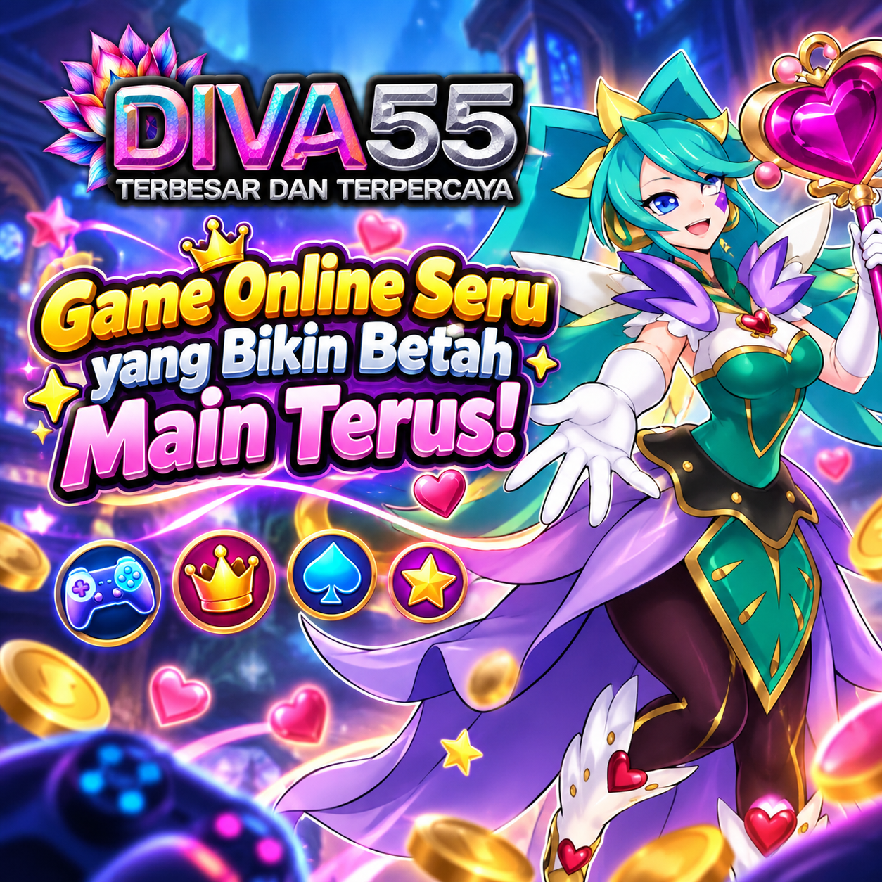 DIVA55 | Game Online Seru yang Bikin Betah Main Terus!